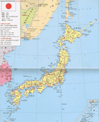 日本——世界史日本地图