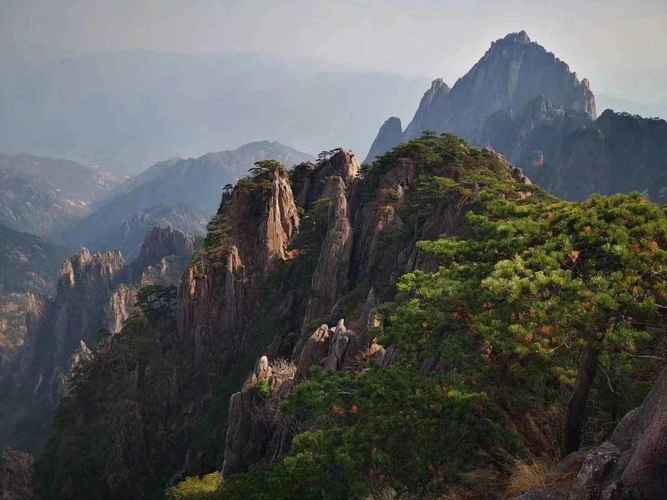 大美黄山奇松怪石