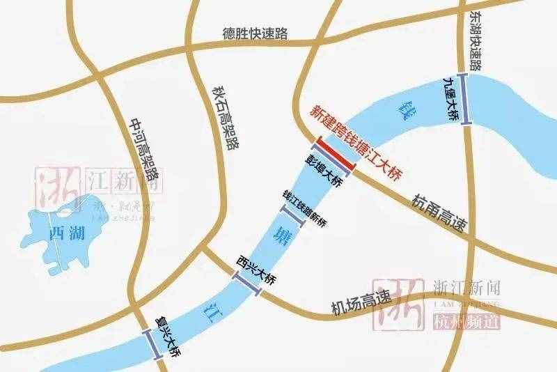 杭州这座大桥下月初现雏形！未来将通地铁、高速