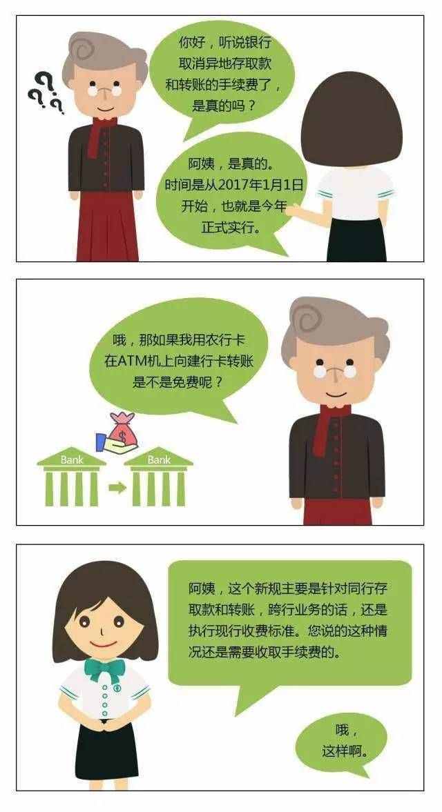 好消息：农行同行异地存取款、转账手续费全免！