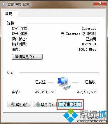 电脑无法上网提示无Internet访问权限怎么办