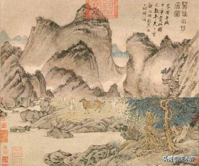 图解王蒙《葛稚川移居图》，了解中国画中“移”的时空艺术