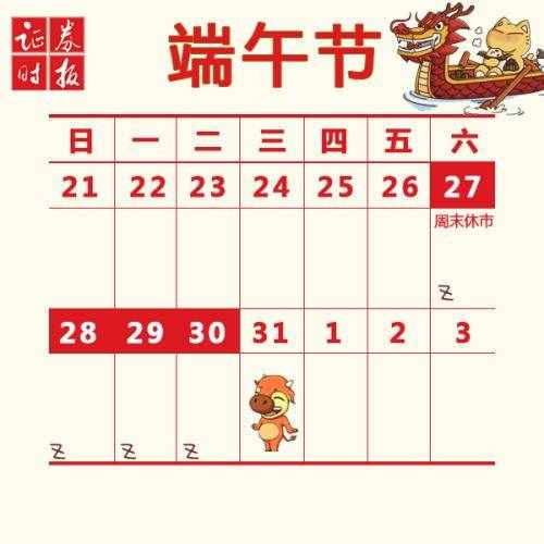 2017年股市休市日历出炉了