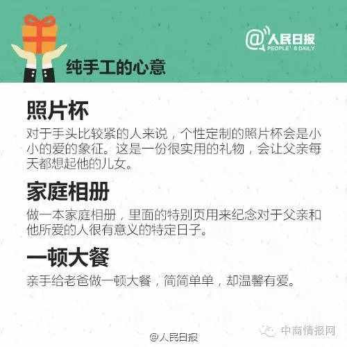 父亲节爱别等，孝别迟！ 30件最适合送给老爸的礼物！