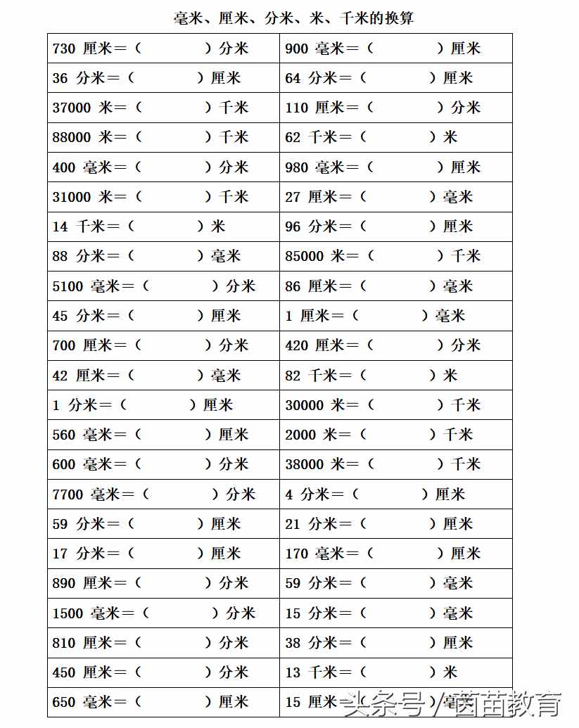 1公分是多少（毫米、厘米、分米、米、千米）